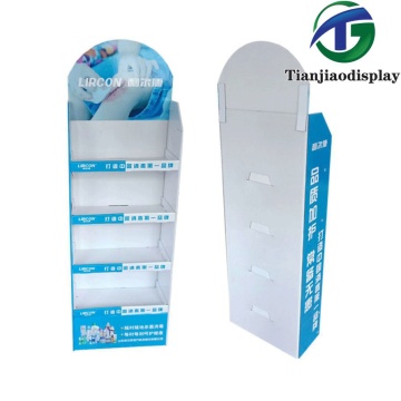 Multi-Tiered Paper Display Stand with Customizable Design