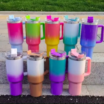 40oz Vacuum Insulated Tumbler with Handle and Straw Lid