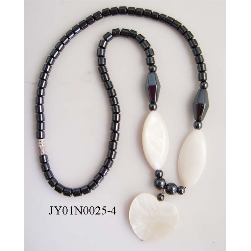 Hematite pearl Shell Necklace