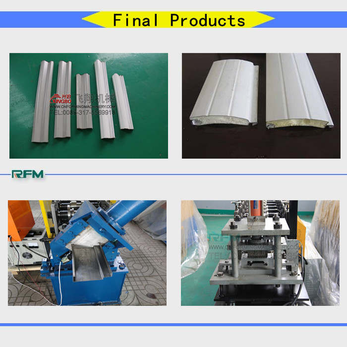 roller shutter guide rails roll forming machine