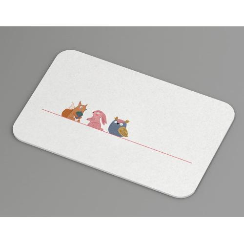 Healcier Water Absorbent Non-slip Printed Diatomite Bath-Mat
