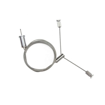 Kit di sospensione di vendita a caldo con corda in filo in acciaio inossidabile per luci a LED