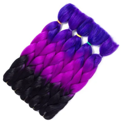 Fiber New Fashion Design Hair braiding Extension 24 inch Synthetic Hair Braiding  Jumbo Hair Braid