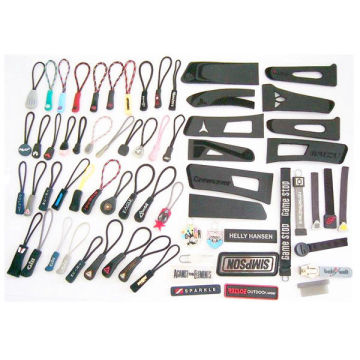 Oem Multi-colored Eco-friendly Silicone Custom Zipper Pulls For Clothing