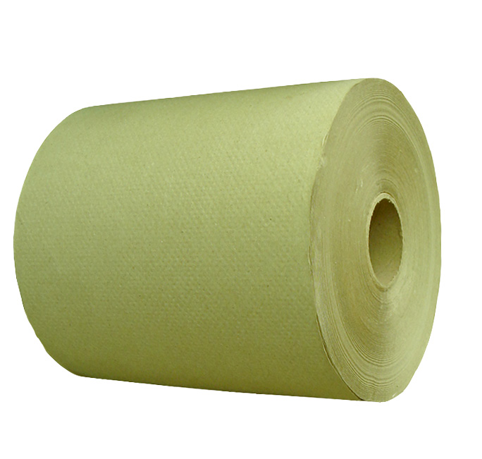 Brown Hardwund -Roll -Papiertuch 7.87 &#39;&#39; x 1000 &#39;&#39;