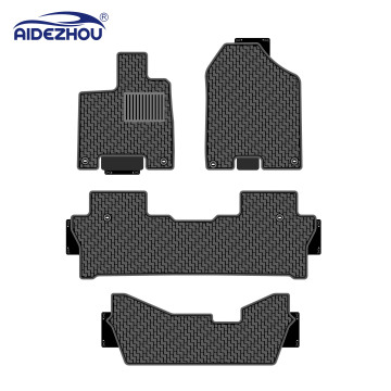 All Weather Heavy Duty Rubber Latex Car Mat for Honda Pilot AWD Touring 2015-2021