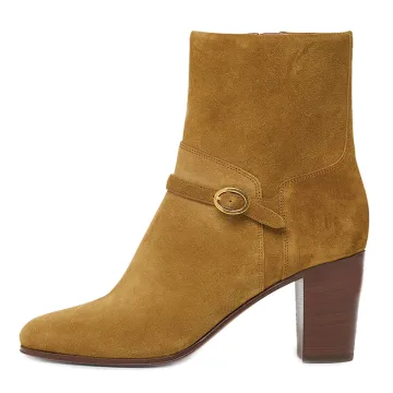 Soft Faux Fur High Heel Short Boots