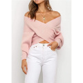 Women Casual V Neck Long Sleeve Sweaters