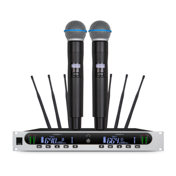 XTUGA Professional High Quality Wireless Microphone - True Diversity UHF for Church Stage Performance