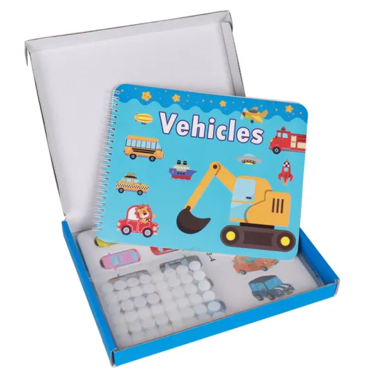 Custom Vehicles Montessori Activity Velcro Quiet Book