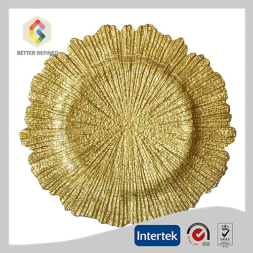 Elegante Gold Reef Charger Plate Groothandel