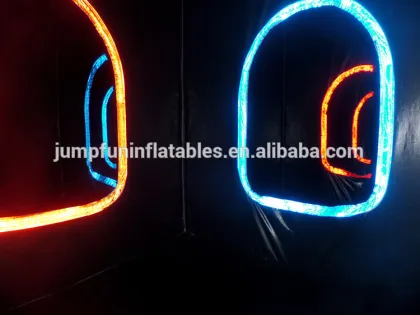 glowing inflatable laser battle arena, 2016 new inflated laser tag arena