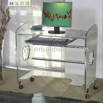 Factory directly sale fashionable high quality acrylic glass computer desk