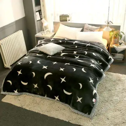 Amazon hot sell A variety of designs 2 ply raschel blanket Comfortable raschel blanket super soft