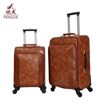New Design Cheap Pu Leather Vantage Elegance Luggage