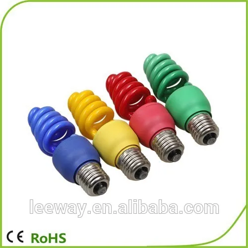 colorful Full spiral energy saving lamp