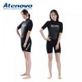 Atenovo Personalizado aquinação esportes Mulheres de uma peça de 2 mm de neoprene Surfing Shorty Ladies Wetsuit