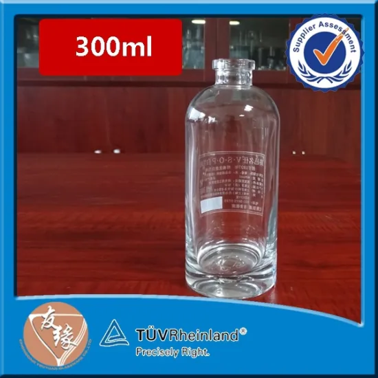 Customized unique small cognac glass bottle in 300ml