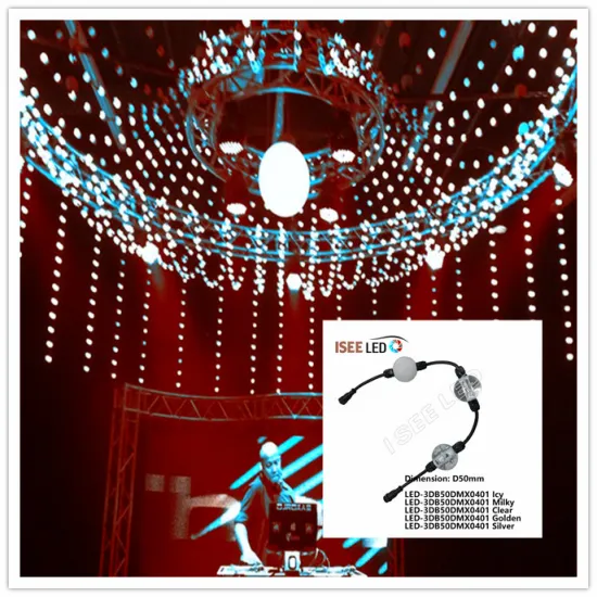 DMX video 3D LED ball sphere string curtain