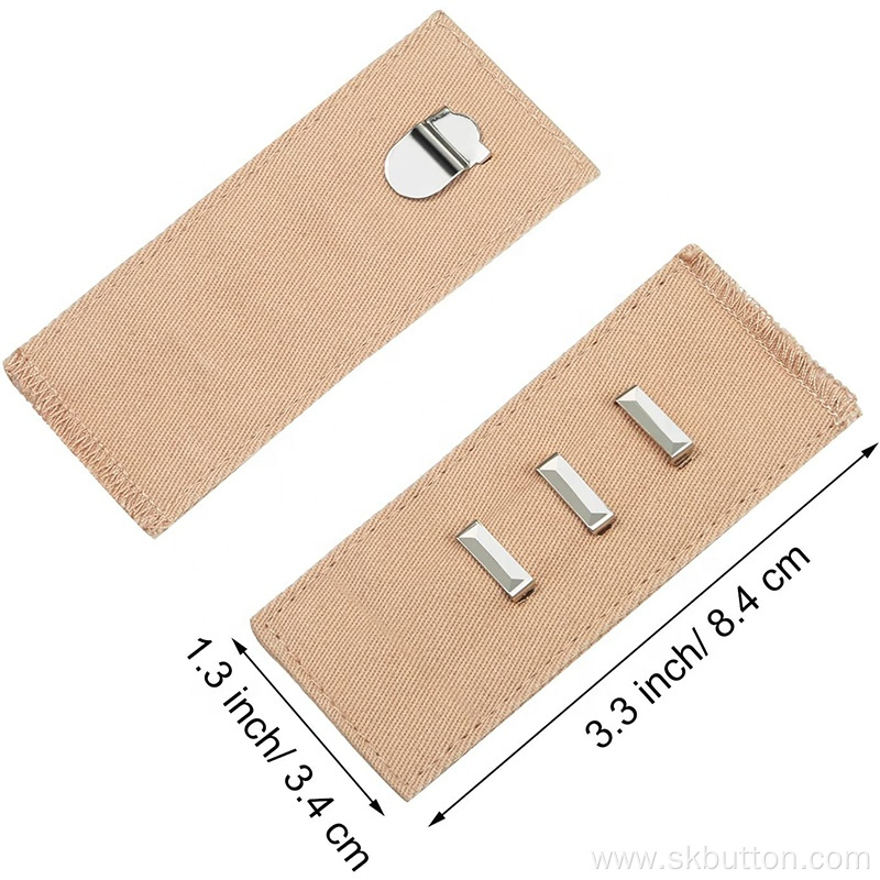 Waistband Expanders Set Metal Button Elastic Waist Extenders