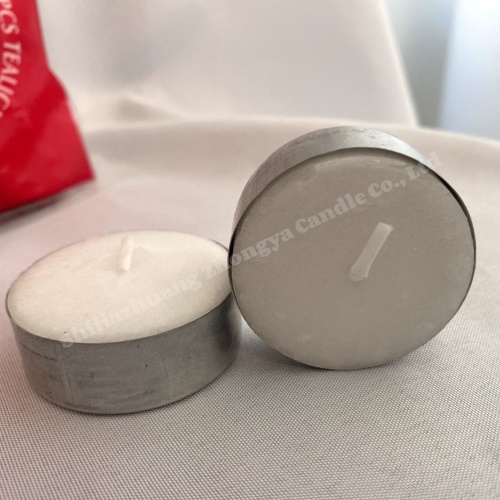 50PCS White Tealight Unscented 13g 5Hours Burning Time