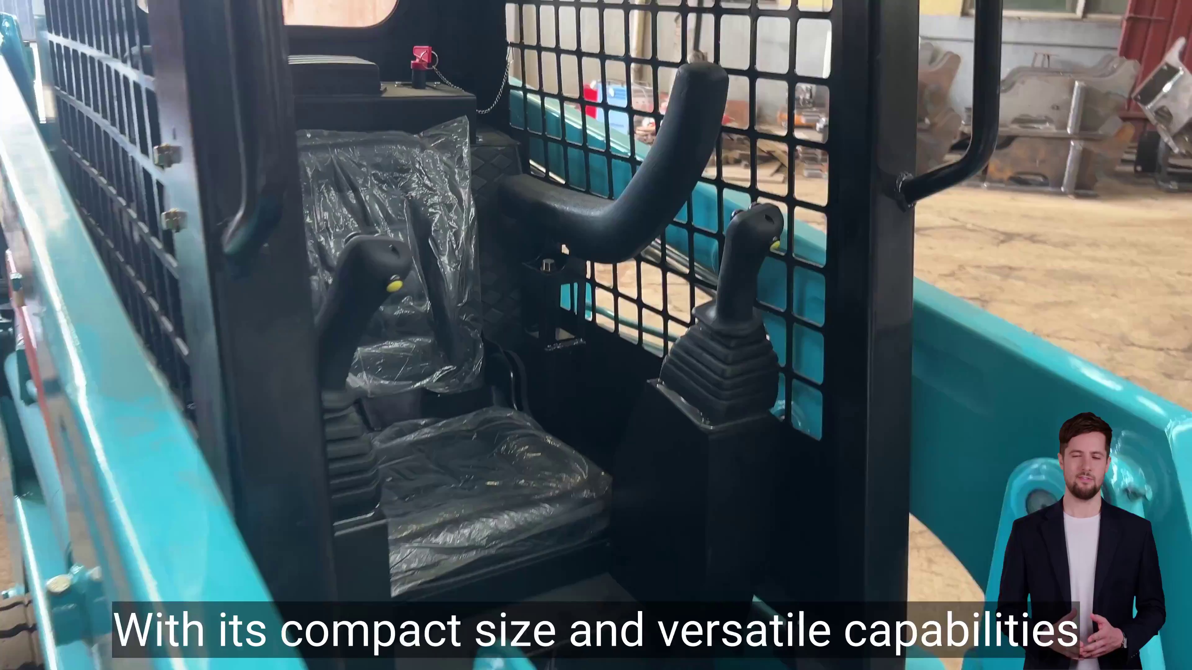 Factory Price Small Bulldozer Attachments Mini Track Skidsteer Wheel Skid Steer Loader with Forest Mulcher