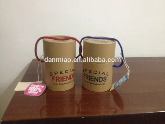 Customized kraft paper tube with handle