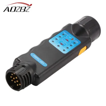 Diagnostic Tool 13 Pin Car Trailer Caravan Towing Tow Bar Light Wiring Circuit Tester Plug Socket with ROHS Approved