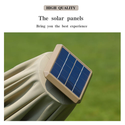 LED Light Garden Aluminum Waterproof Cantilever Umbrella