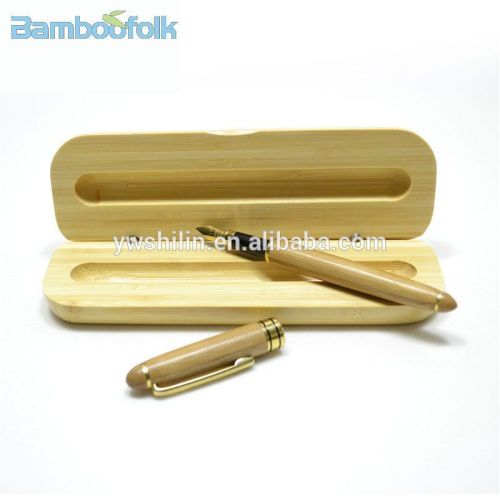 Newest design bamboo fountain pen display box