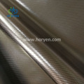 Plain Twill Jacquard TPU Coated Leather Carbon Fabric