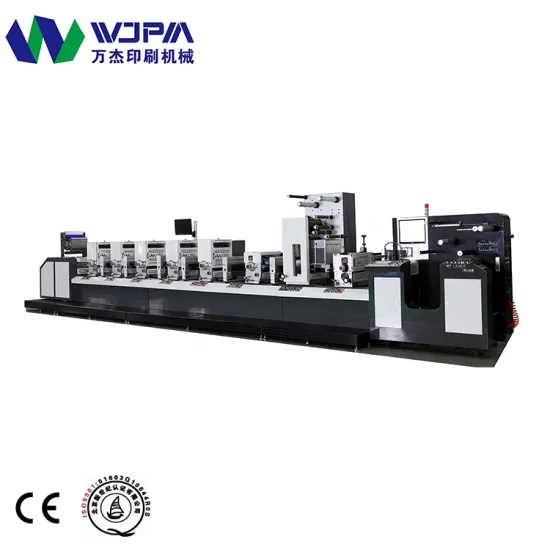 Big Cylinder Intermittent Semi Rotary Sticker Label Printing Machine WJLZ-350