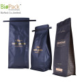 Flexible Plastic free flap bottom stand up Coffee Bag