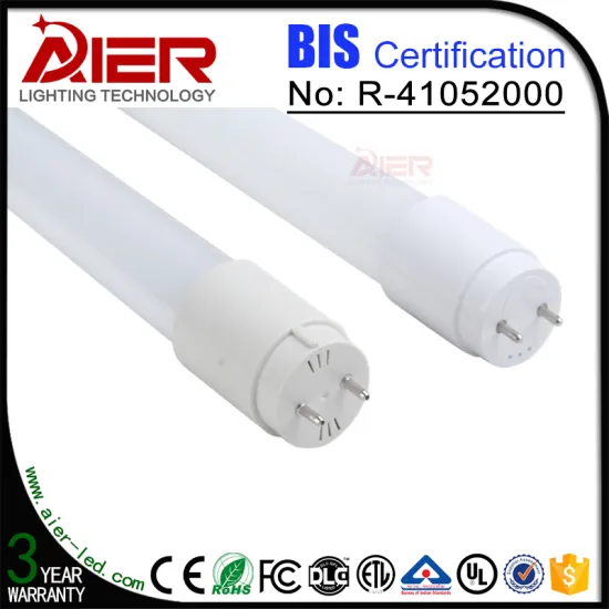 BIS Certification 360 Beam Angle T8 Led Glass Tube