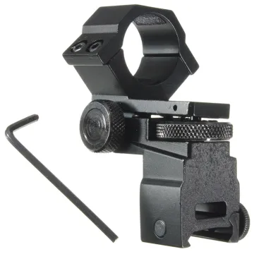 Custom made optical parts black aluminium adjustable scope mounts
