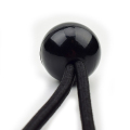 Cuerdas elásticas de bola negra de 6 pulgadas de venta caliente