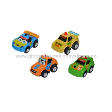 Cartoon pull back car toys (12pcs)