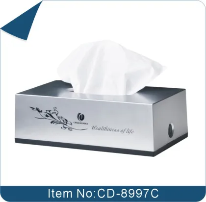 2015 InterDesign Bath, Tissue Box, silver CD-8997C