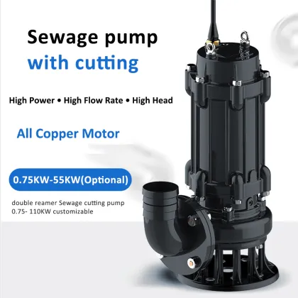 WQ Series 15 HP Submersible Sewage Pump for Sewer Pumping Stations
