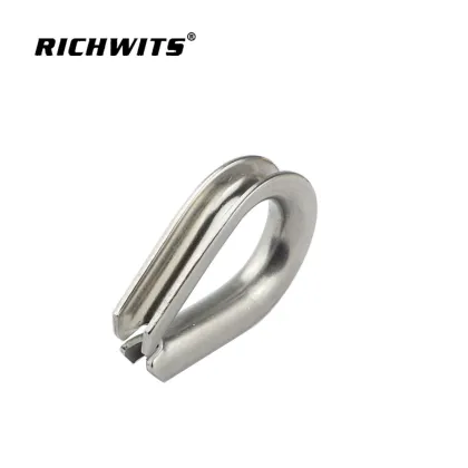 Heavy Duty Stainless Rigging Hardware European Type Cable Thimble Wire Rope Thimble