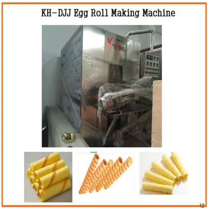 Automatic Egg Roll Bake Machine & Wafer Roll Stick Machine