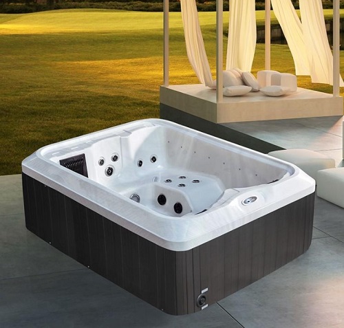 Piccolo patio jacuzzi Idee 3 persone Massage da esterno spa giapponese vasca da bagno