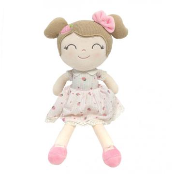 Robe rose mignonne petite fille en peluche animal