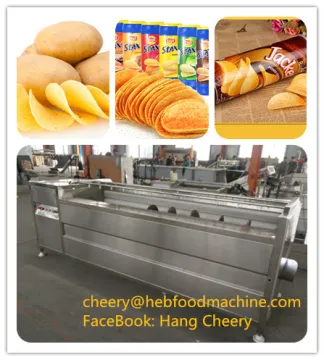 cheap high quality oil frying potato chips machine