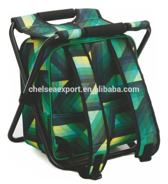 Camo folding backpack style cooler bag