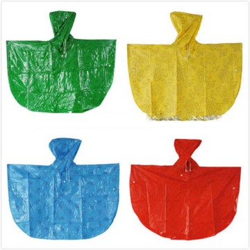 High quality Full over printing Kids rain poncho