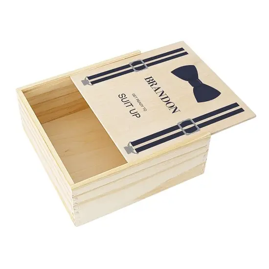 Personalized Wooden Gift Box - Wood Slide Box Packing