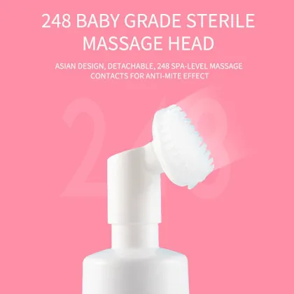 Rose amino acid facial cleanser mousse for moisturization