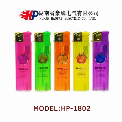colored refill lighter gas windproof lighter Hunan Lighter