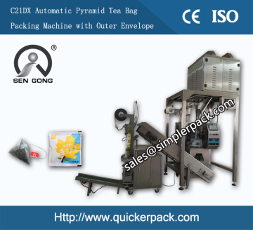 Automatic Pyramid Nylon Bag Packing Machine with Outer Envelope